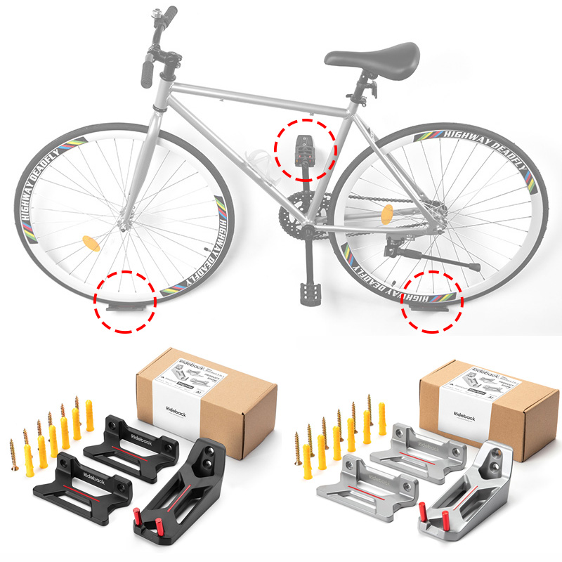 Cycling Gear Wall Storage - 3 Pezzi Gancio per Bicicletta, Supporto