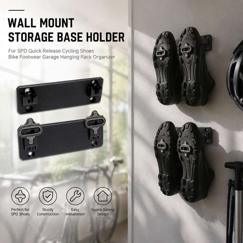 Cycling Gear Wall Storage - Supporto da Parete per Scarpe da