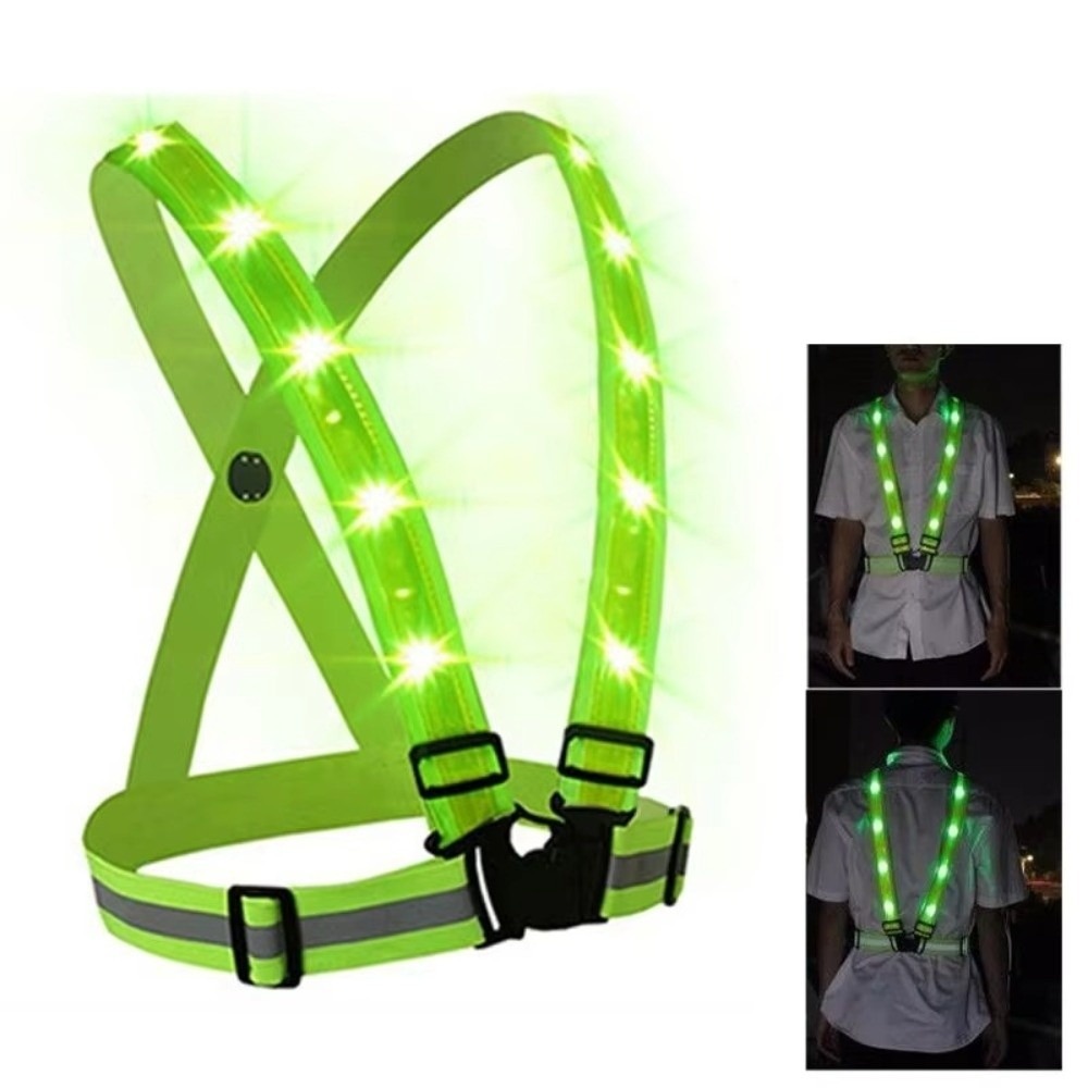 Reflective Cycling Vest - Nuovo Gilet di Sicurezza LED in