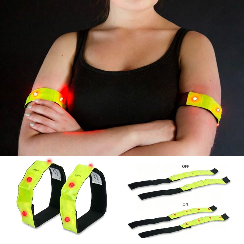 Cycling Visibility Gear - Fascia da braccio riflettente a LED