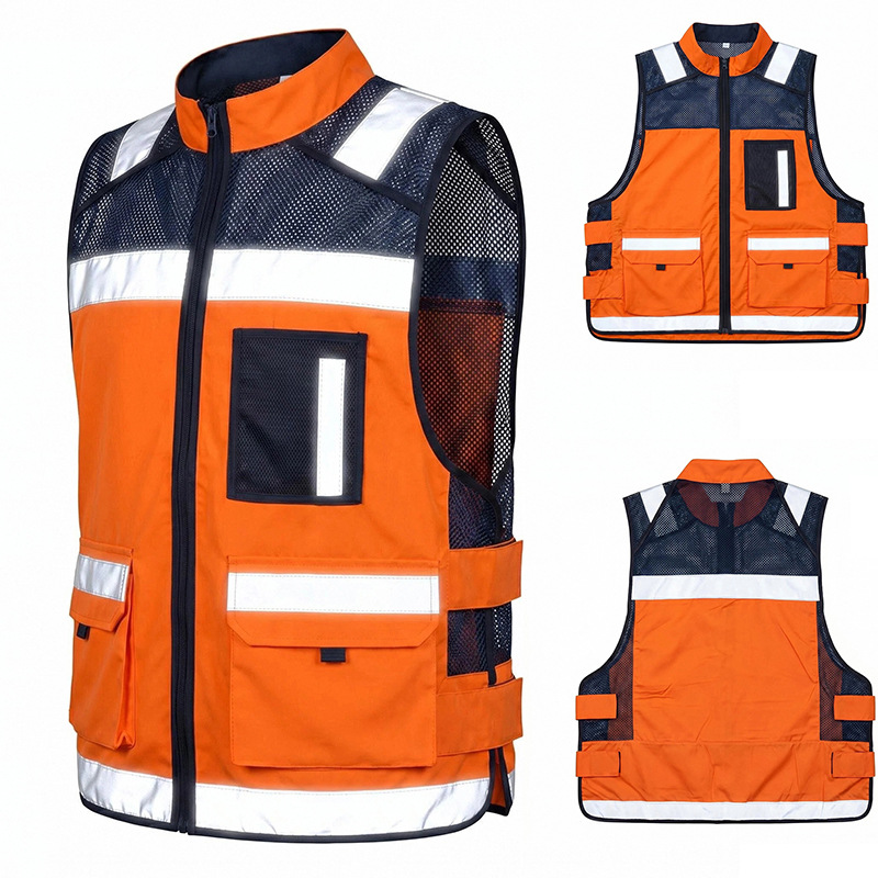 Reflective Cycling Vest - Gilet Riflettente AYGHK per Leader, Gilet