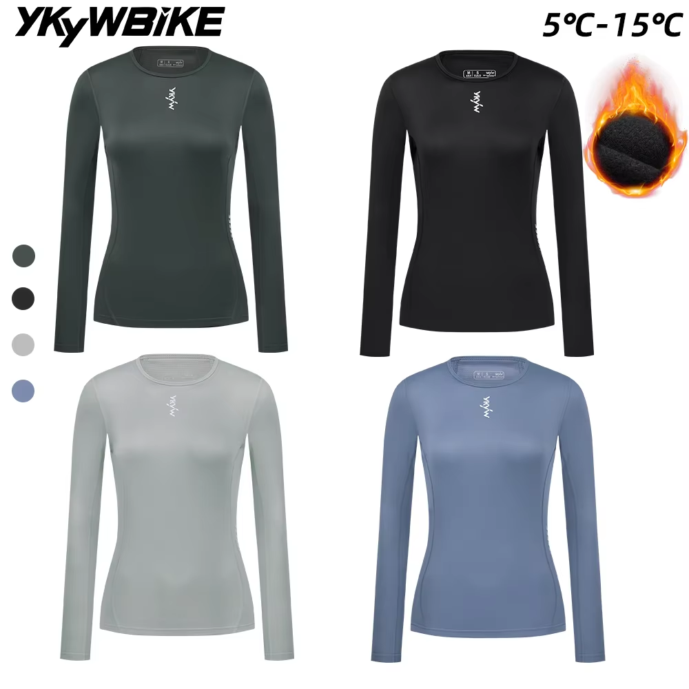 Cycling Gear Winter - YKYWBIKE Maglia Termica da Ciclismo per